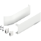 Set capace de acoperire AVENTOS HF/HS/HL top (incl. Comutator declanşare cu montare în cant, inclus), dreapta+stânga, pentru SERVO-DRIVE, alb-mătase/inox-g.