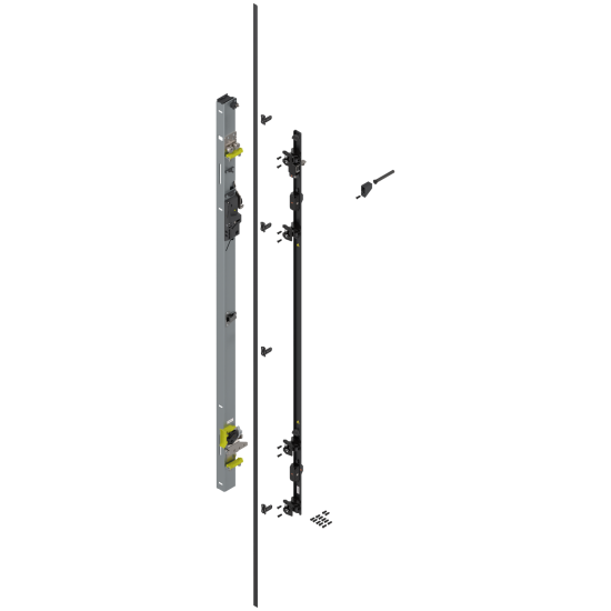 REVEGO uno, Suport balama set, pentru Înălţime pocket 1507–1656 mm, stânga, zincat