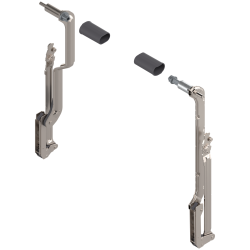 Sistem de ridicare pentru uşă paralelă AVENTOS HL, Pachet de pârghii (set), KH=450-580 mm, dreapta+stânga, pentru SERVO-DRIVE, nichelat