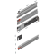 Uşă dublă, Şină de glisare tip pocket set, NL=525 mm, dreapta, E6/Ev1 natur
