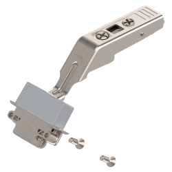 CLIP top Balama intermediară pentru uşă pliantă AVENTOS cu ramă îngustă de aluminiu 134°, fără arc, Oală: şuruburi, nichelat