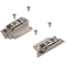 Uşă pivotantă mică AVENTOS HK-S, Cuplaj de front pentru rame înguste de aluminiu (set), de prins cu şurub, nichelat