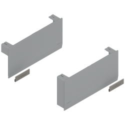 Sisteme de ridicare AVENTOS HK top, Capac de acoperire pentru mecanismul de ridicare, dreapta+stânga, gri-deschis/inox-g.