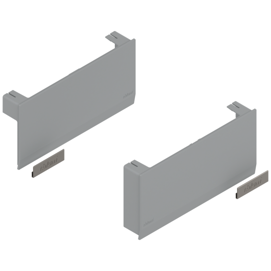 Sisteme de ridicare AVENTOS HK top, Capac de acoperire pentru mecanismul de ridicare, dreapta+stânga, gri-deschis/inox-g.
