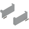 Sisteme de ridicare AVENTOS HK top, Capac de acoperire pentru mecanismul de ridicare, dreapta+stânga, gri-deschis/inox-g.