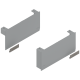 Sisteme de ridicare AVENTOS HK top, Capac de acoperire pentru mecanismul de ridicare, dreapta+stânga, gri-deschis/inox-g.