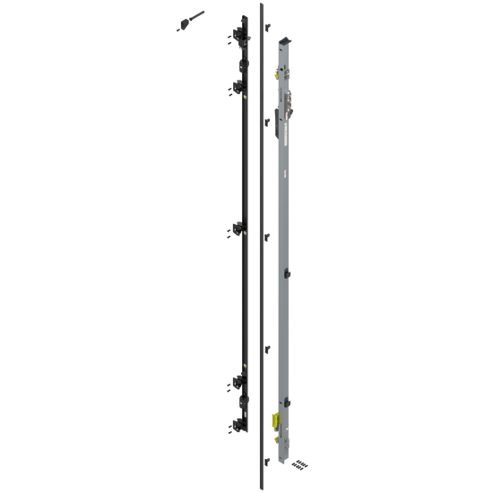 REVEGO uno, Suport balama set, pentru Înălţime pocket 2257–2406 mm, dreapta, zincat