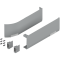 Set capace de acoperire AVENTOS HF/HS/HL top (incl. Comutator declanşare cu montare în cant, inclus), dreapta+stânga, pentru SERVO-DRIVE, gri-deschis/inox-g.
