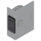 Comutator SERVO-DRIVE pentru AVENTOS, simetrică, gri deschis