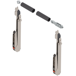Sistem de ridicare pentru uşă paralelă AVENTOS HL top, Pârghie (set), KH=390-540 mm, simetric, nichelat