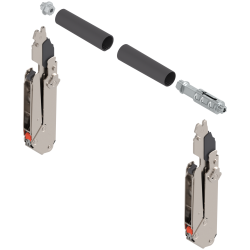Sistem de ridicare pentru uşă paralelă AVENTOS HL top, Pârghie (set), KH=300-340 mm, simetric, nichelat