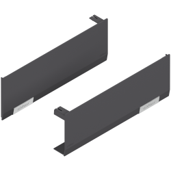 Set capace de acoperire AVENTOS HF/HS/HL top, dreapta+stânga, gri-închis/inox-g.