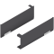 Set capace de acoperire AVENTOS HF/HS/HL top, dreapta+stânga, gri-închis/inox-g.