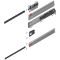 REVEGO uno, Şină de glisare tip pocket set, NL=600 mm, dreapta, E6/Ev1 natur