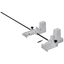 Aparat montaj BOXFIX E-T, aparat de masă, pentru grosime poliţă 16 mm, pentru TANDEMBOX, manual, Mod de montare: Şuruburi, KB de la 250 până la 1200 mm, gri