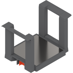 Blum Suport de farfurii, Înălţime=170 mm, Diametru farfurie=186-322mm, gri-orion mat