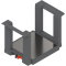 Blum Suport de farfurii, Înălţime=170 mm, Diametru farfurie=186-322mm, gri-orion mat