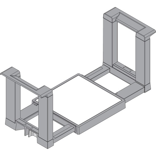 Blum Suport de farfurii, Înălţime=170 mm, Diametru farfurie=186-322mm, gri-orion mat
