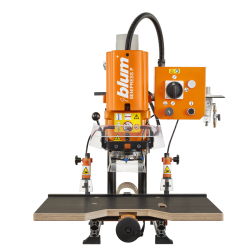 MINIPRESS P - Maşină de găurit şi de montat feronerie, Găurire verticală, 400 V / 50 Hz, Racord de aspirație 100/50 mm, portocaliu