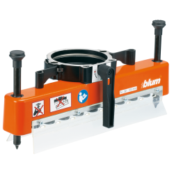 Cap de găurire pentru MINIPRESS M, pentru MINIPRESS P, număr axe 9, Mandrine rapide, Serii de găuri, Mini-balama (cu excepţia celei cu oală 80.014-R1), R2004 portocaliu-pur