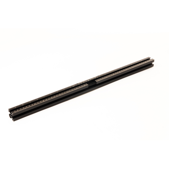 Riglă de bază, pentru MINIPRESS M, 1 buc., Gradaţie de la punctul zero: 300 mm în stânga, 300 mm în dreapta, E6/C35 negru
