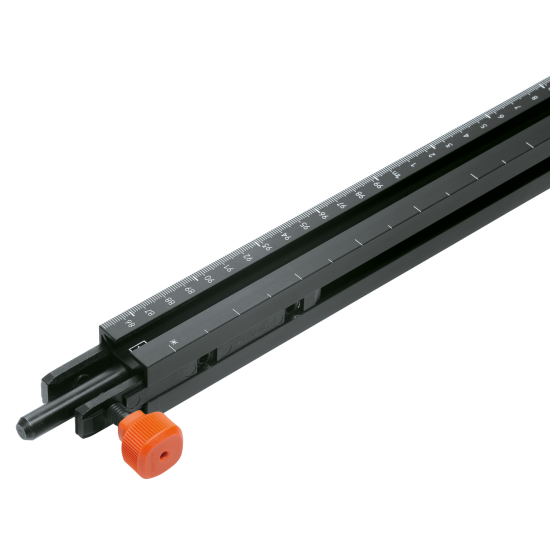 Riglă prelungitoare, pentru MINIPRESS M, 1 buc., Gradaţie de la 300 mm la 1550 mm, E6/C35 negru