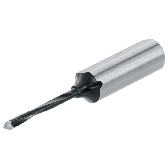 Burghiu, Ø 2.5 mm, dreapta, L=57 mm, cu vârf ascuţit, negru lustruit