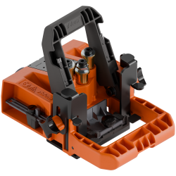 ECODRILL, Găurire verticală, cu opritoare laterale 80 - 130 mm, Racord de aspirație 30 - 42/44 - 46 mm, Distanță margini gaură de oală 2 - 8 mm, portocaliu