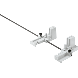 Aparat montaj BOXFIX E-T, aparat de masă, pentru grosime poliţă 18 mm, pentru TANDEMBOX, manual, Mod de montare: Şuruburi, KB de la 250 până la 1200 mm, cupru