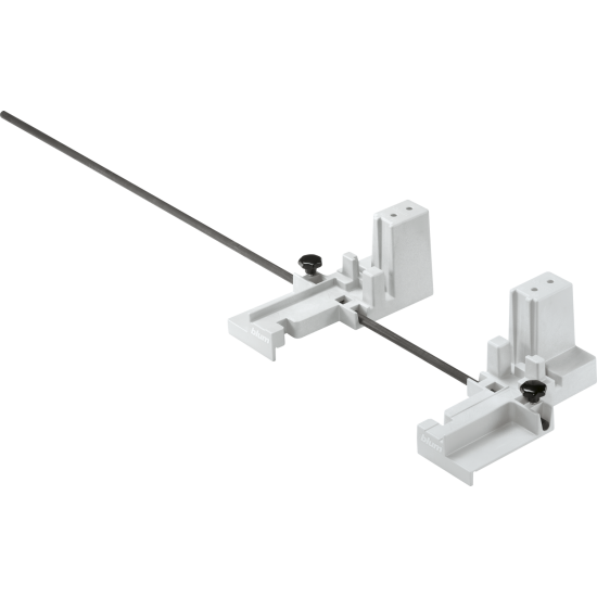 Aparat montaj BOXFIX E-T, aparat de masă, pentru grosime poliţă 18 mm, pentru TANDEMBOX, manual, Mod de montare: Şuruburi, KB de la 250 până la 1200 mm, cupru