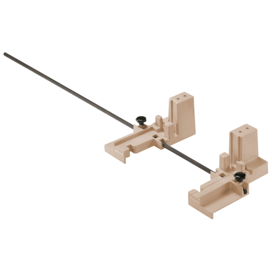 Aparat montaj BOXFIX E-T, aparat de masă, pentru grosime poliţă 18 mm, pentru TANDEMBOX, manual, Mod de montare: Şuruburi, KB de la 250 până la 1200 mm, cupru