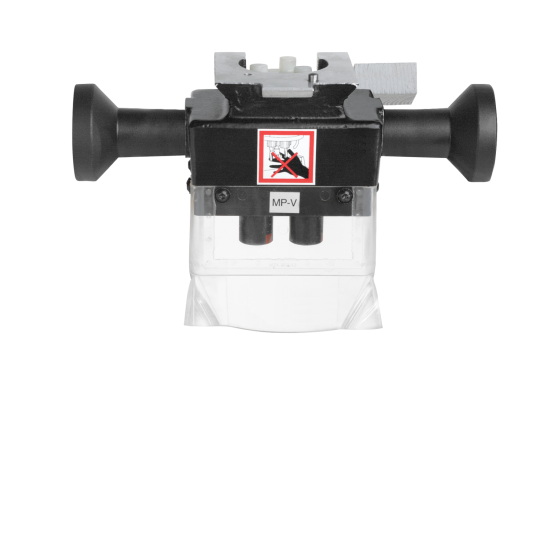 Cap de găurire pentru MINIPRESS PRO, pentru MINIPRESS top, pentru PRO-CENTER (de la AA), număr axe 2, cu mandrină rapidă, Plăcuţe de montaj în cruce, R9011 grafit-mat