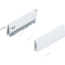 Laterală de sertar MERIVOBOX, Înălţime M (91 mm), NL=270 mm, dreapta+stânga, alb-mătase mat