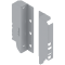 TANDEMBOX Suporturi pentru spate de lemn, Înălţime B (160 mm), dreapta+stânga, R9006 gri aluminiu