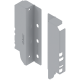 TANDEMBOX Suporturi pentru spate de lemn, Înălţime B (160 mm), dreapta+stânga, R9006 gri aluminiu