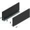 Laterală de sertar LEGRABOX, Înălţime F (241 mm), NL=550 mm, dreapta+stânga, pentru LEGRABOX pure, negru-carbon mat