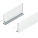Laterală de sertar LEGRABOX, Înălţime F (241 mm), NL=550 mm, dreapta+stânga, pentru LEGRABOX pure, alb-mătase mat