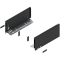 Laterală de sertar LEGRABOX, Înălţime K (128.5 mm), NL=300 mm, dreapta+stânga, pentru LEGRABOX pure, negru-carbon mat