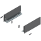 Laterală de sertar LEGRABOX, Înălţime K (128.5 mm), NL=350 mm, dreapta+stânga, pentru LEGRABOX pure, gri-orion mat