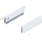 Laterală de sertar MERIVOBOX, Înălţime M (91 mm), NL=300 mm, dreapta+stânga, alb-mătase mat