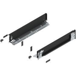 Laterală LEGRABOX (interior), Înălţime M (90.5 mm), NL=450 mm, dreapta+stânga, pentru LEGRABOX pure, negru-carbon mat
