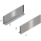 Laterală de sertar LEGRABOX, Înălţime C (177 mm), NL=500 mm, dreapta+stânga, pentru LEGRABOX pure, inox periat-lăcuit