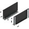 Laterală de sertar LEGRABOX (interior), Înălţime F (241 mm), NL=450 mm, dreapta+stânga, pentru LEGRABOX pure, negru-carbon mat