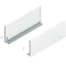 Laterală de sertar LEGRABOX, Înălţime F (241 mm), NL=600 mm, dreapta+stânga, pentru LEGRABOX pure, alb-mătase mat