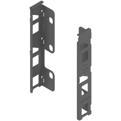 LEGRABOX Suporturi pentru spate de lemn, Înălţime K (144 mm), dreapta+stânga, gri-orion mat