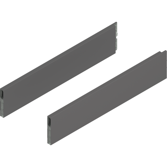 MERIVOBOX BOXCAP, NL=500 mm, Înălţime E, dreapta+stânga, gri-orion mat