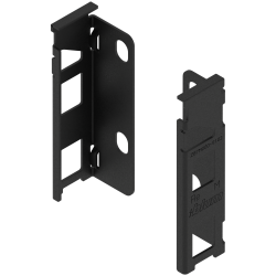 LEGRABOX Suporturi pentru spate de lemn, Înălţime M (106 mm), dreapta+stânga, negru-carbon mat