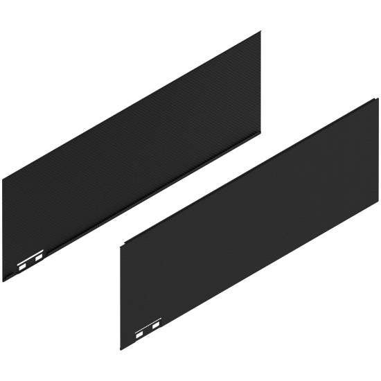 LEGRABOX Element decorativ, Înălţime C (177 mm), NL=500 mm, dreapta+stânga, negr.carb./asp.carb.