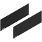 LEGRABOX Element decorativ, Înălţime C (177 mm), NL=500 mm, dreapta+stânga, negr.carb./asp.carb.
