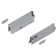 Laterală TANDEMBOX, Înălţime M (83.6 mm), NL=300 mm, dreapta+stânga, pentru TANDEMBOX antaro , R9006 gri aluminiu